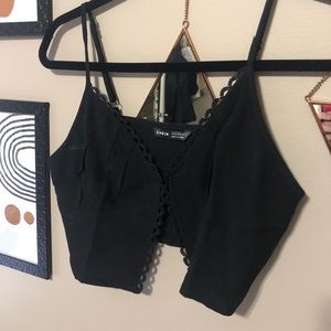 Shein Black Crop Top